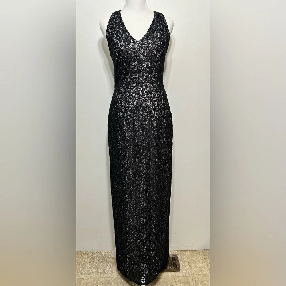 jessica mcclintock gunne sax prom dress VINTAGE GUNNE SAX JESSICA MCCLINTOCK LACE APPLIQUE SATIN AND ORGANZA D   Vintage Clothing & Fashions